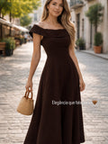 VESTIDO MARRON