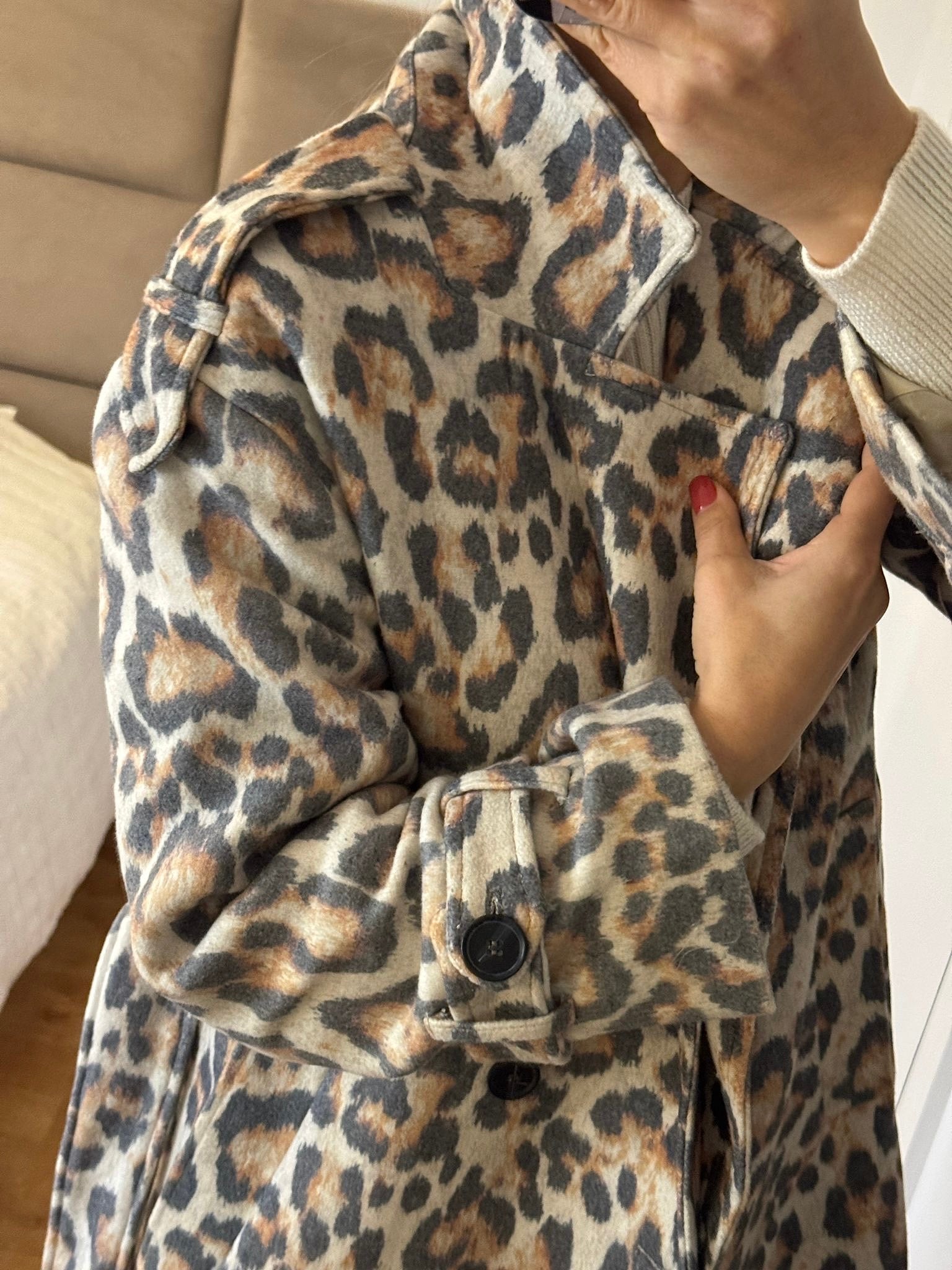 Casaco animal print