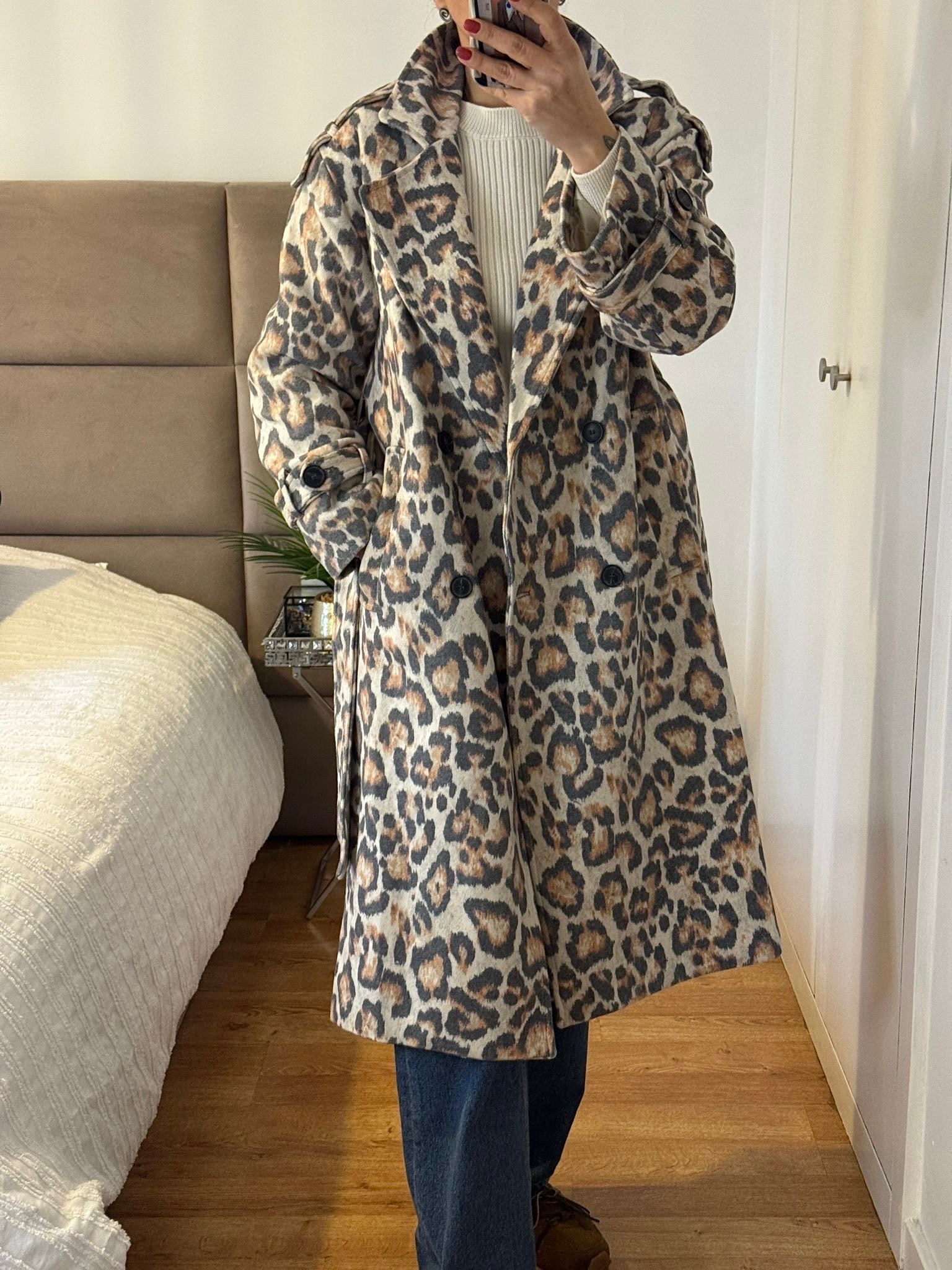 Casaco animal print
